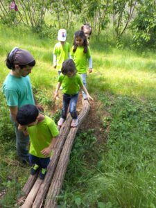 percorso nel bosco
